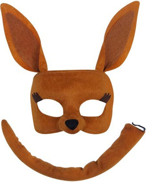 Kangaroo Deluxe Mask and Tail Set