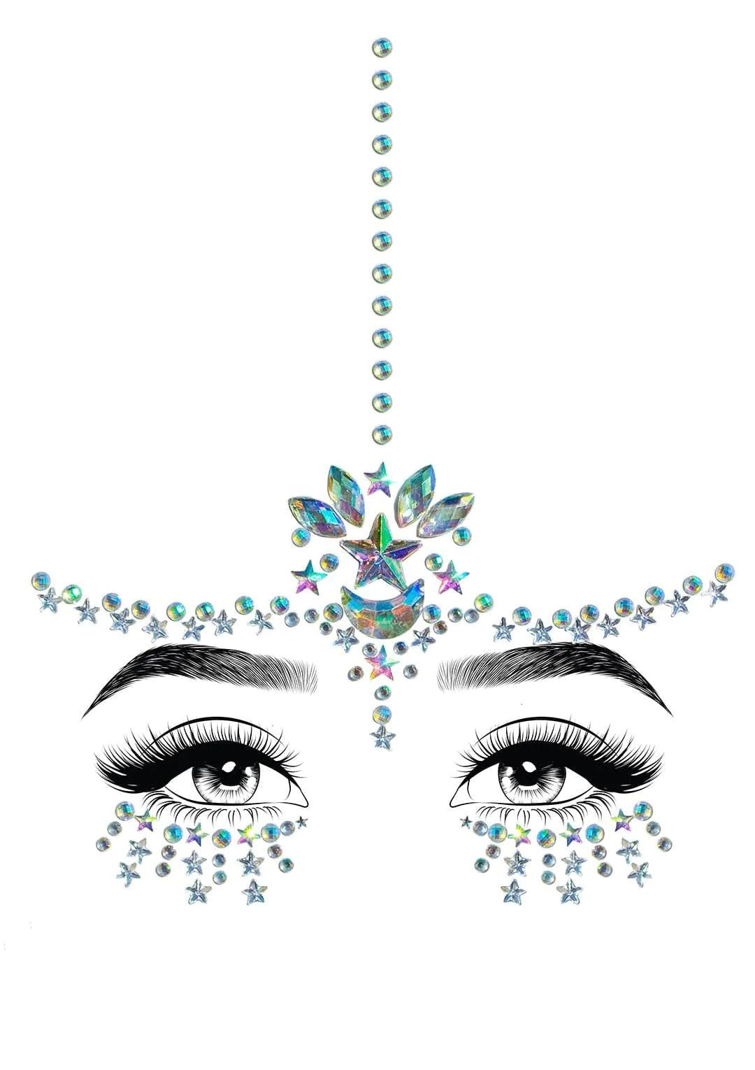 Karma Adhesive Face Jewels Sticker