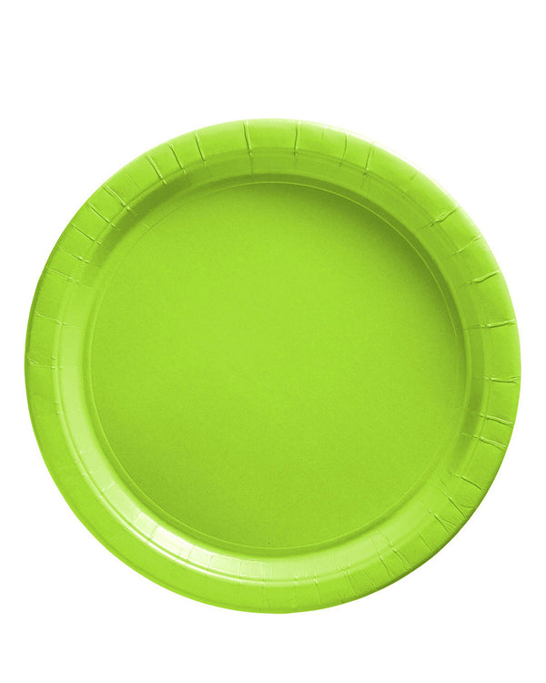Kiwi Green 23cm Paper Plates Pack of 20