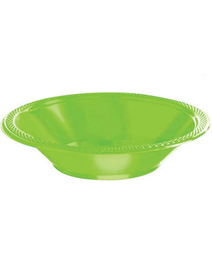 Kiwi Green 355mL Plastic Bowls Pack of 20