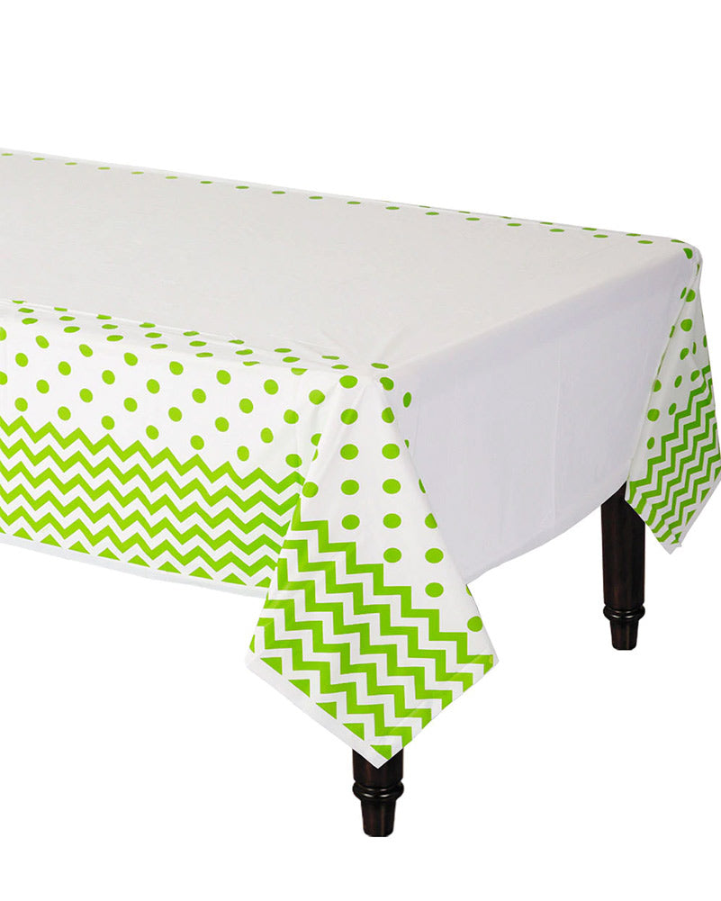 Kiwi Green Chevron Tablecover