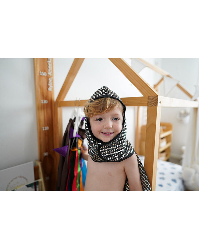 Knight Armour Kids Cape and Hood
