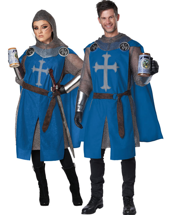 Knights Blue Surcoat Adult Costume