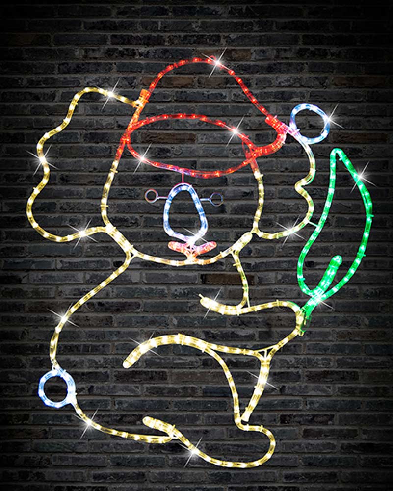Koala With Gum Leaf Flash Christmas LED Ropelight 84cm