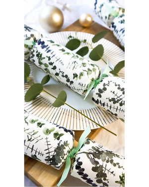 Kraft Eucalyptus Christmas Crackers Pack of 12