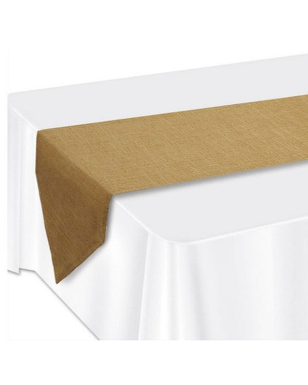 Kraft Faux Burlap Table Runner 1.8m
