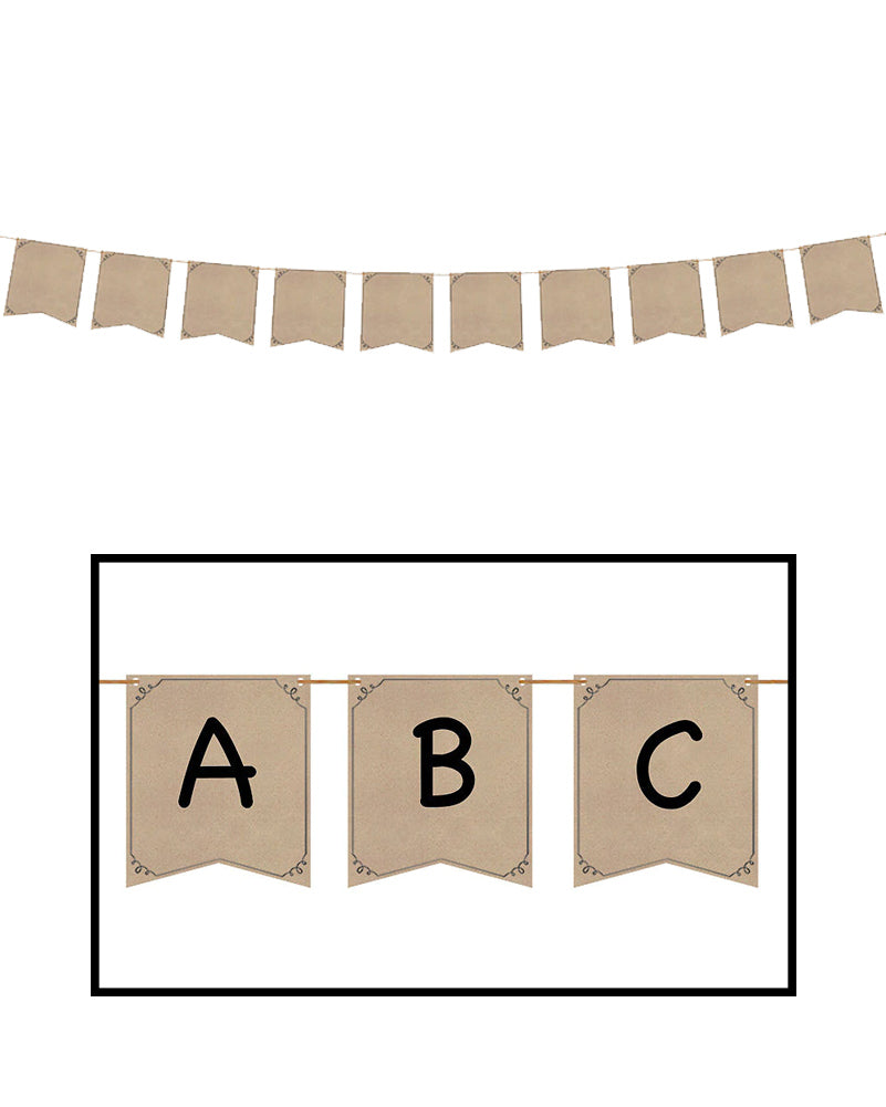 Christmas Kraft Pennant Banner