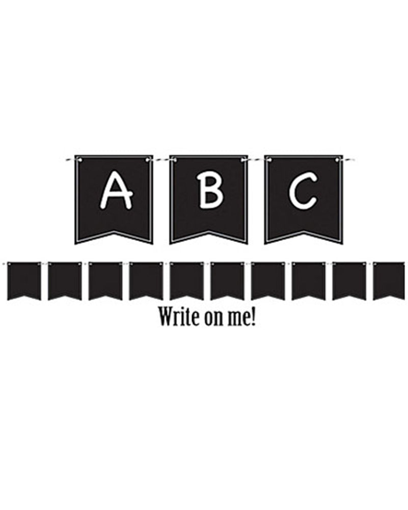 Kraft Pennant Banner Chalkboard