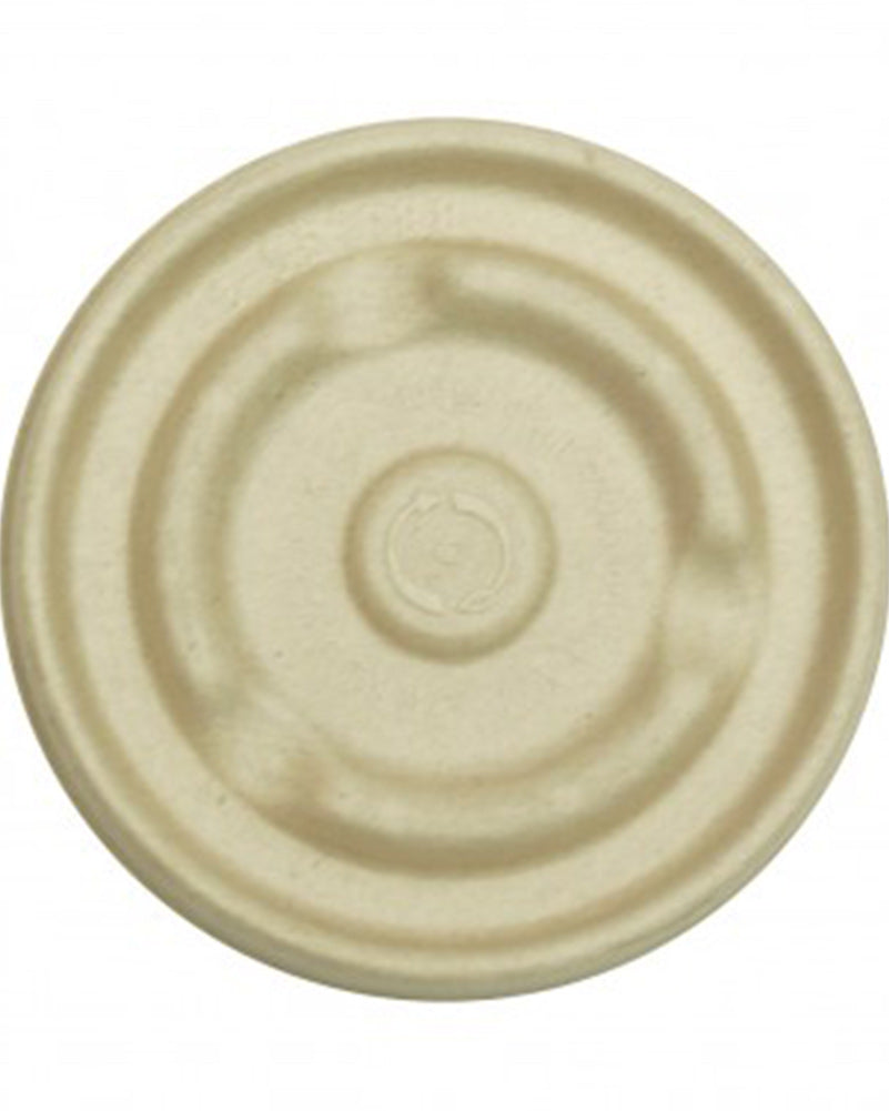 Kraft Plant Fibre Soup Bowl Lids Pack of 50