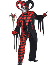 Krazed Jester Mens Halloween Costume