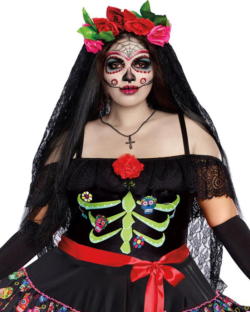 Lady Of The Dead Plus Size Womens Costume