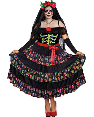 Lady Of The Dead Plus Size Womens Costume