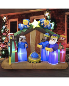 Large Angel Nativity Scene Christmas Lawn Inflatable 2m