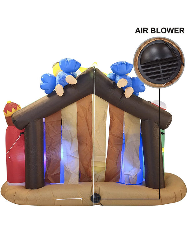 Large Angel Nativity Scene Christmas Lawn Inflatable 2m