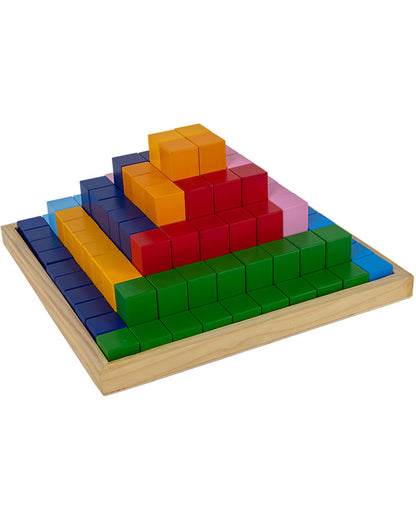 Large Building Pyramid 100 Blocks and One Storage Base