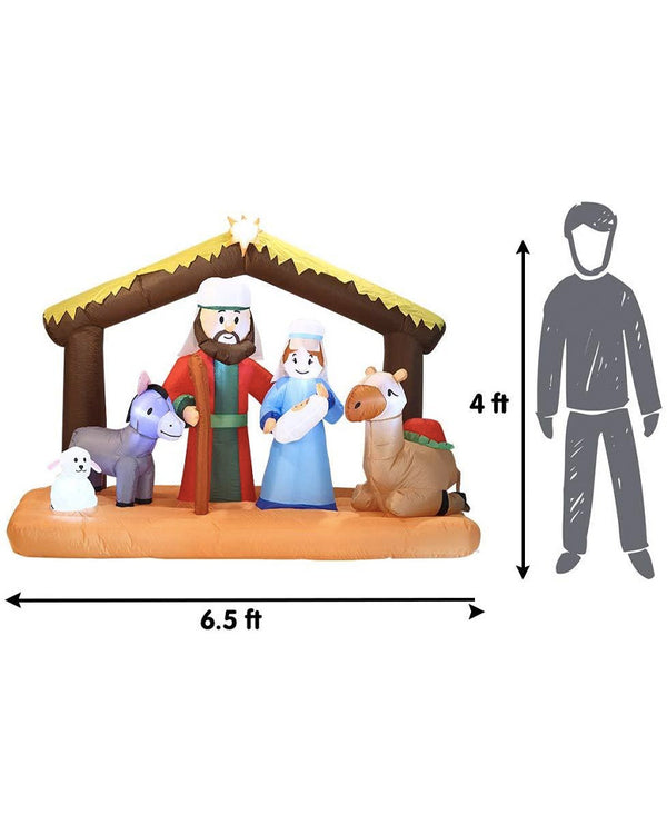 Large Nativity Scene Christmas Lawn Inflatable 2m (US PLUG)