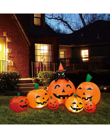 Large Pumpkin Patch with Cat Lawn Halloween Inflatable 1.5m