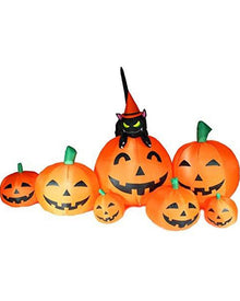 Large Pumpkin Patch with Cat Lawn Halloween Inflatable 1.5m