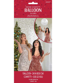 Christmas Large Snow Confetti Balloon