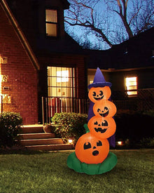 Large Stacked Pumpkins Lawn Halloween Inflatable 1.5m