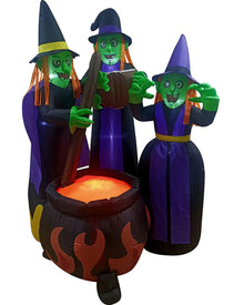 Large Three Witches Lawn Halloween Inflatable 1.8m