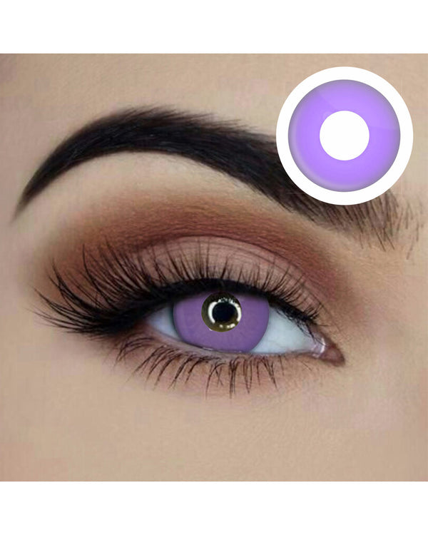 Le Fae 14mm Purple Contact Lenses with Case