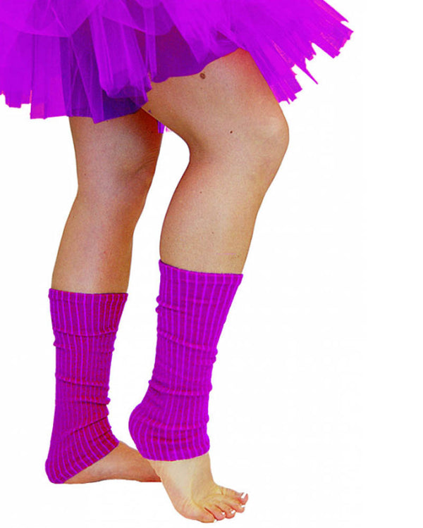 Purple 80s Leg Warmers