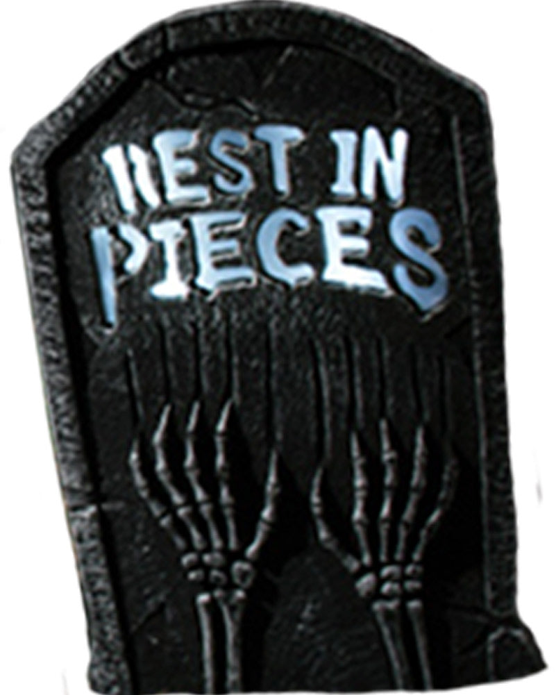 LED Rest in Pieces Tombstone 55cm For Halloween