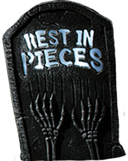 LED Rest in Pieces Tombstone 55cm For Halloween