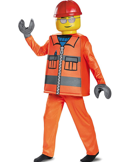 Lego Construction Worker Deluxe Boys Costume