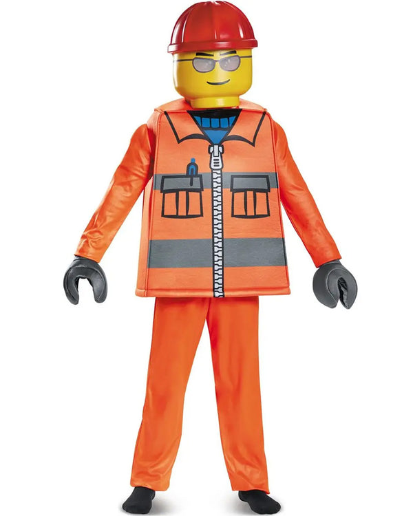 Lego Construction Worker Deluxe Boys Costume