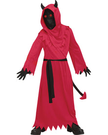 Devil with Light Up Mask Boys Halloween Costume