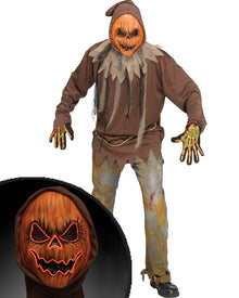 Light Up Pumpkin Mens Halloween Costume