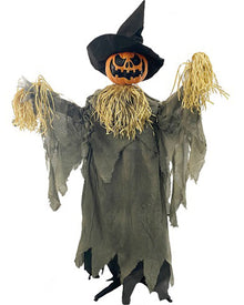 Light Up Pumpkin Scarecrow 180cm For Halloween