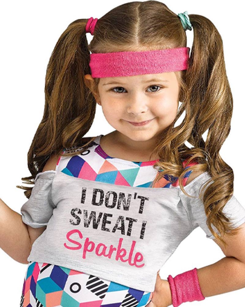 80s Lil Fit Miss Girls Toddler Costume