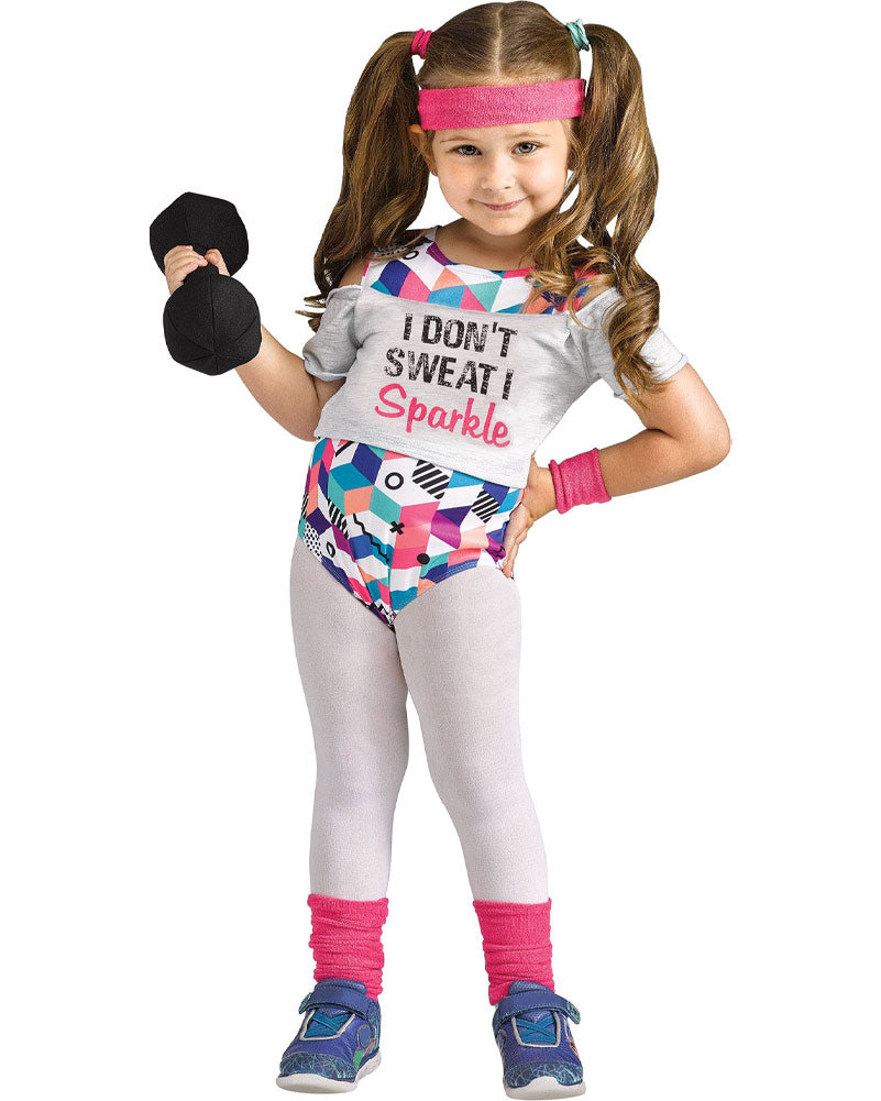 80s Lil Fit Miss Girls Toddler Costume