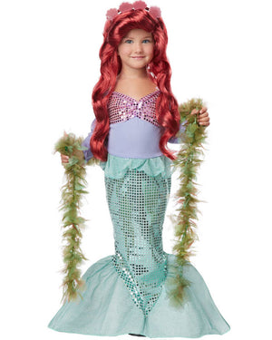 Lil Mermaid Sequin Toddler Girls Costume