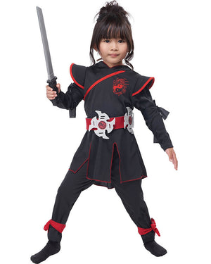 Lil Ninja Girls Toddler Costume