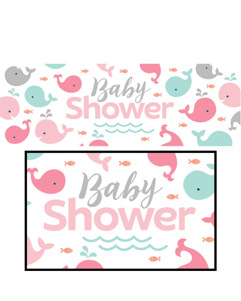 Lil Spout Pink Giant Party Banner 1.5m