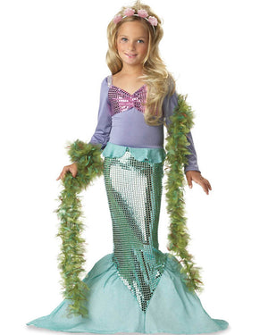 Little Storybook Mermaid Sequin Girls Costume
