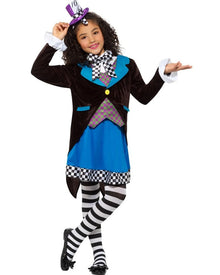 Little Miss Hatter Deluxe Girls Costume