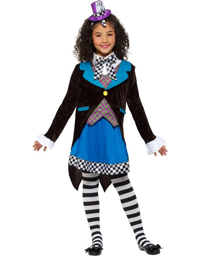 Little Miss Hatter Deluxe Girls Costume
