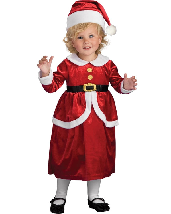 Lil Mrs Claus Dress Toddler and Girls Christmas Costume