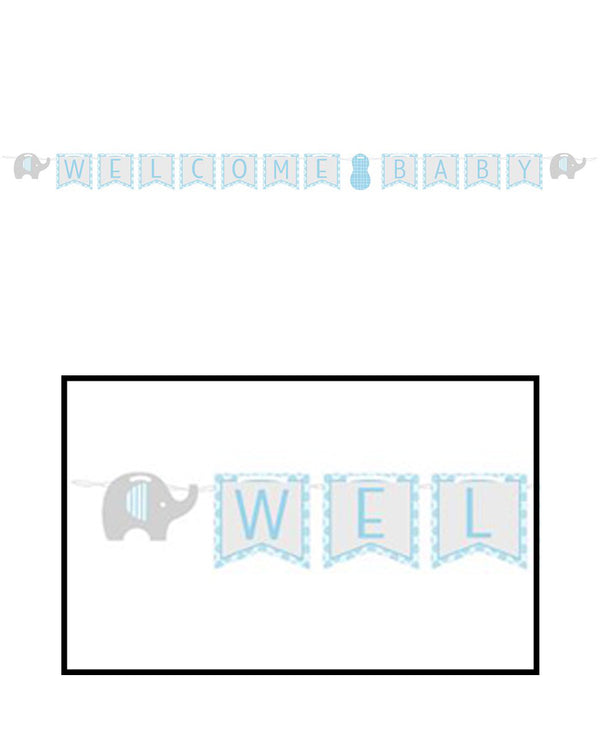 Little Peanut Boy Ribbon Banner