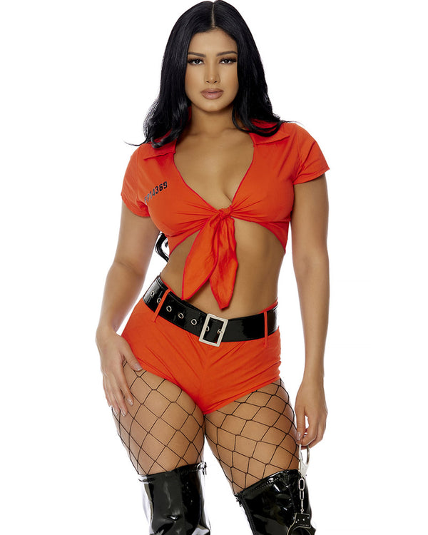 Lockdown Prisoner Womens Costume