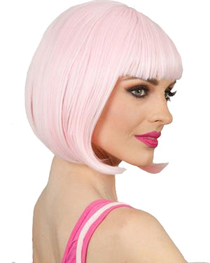 Long Bob Light Pink Wig