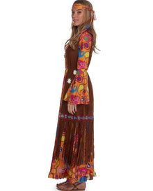 60s Long Hippie Womens Costume