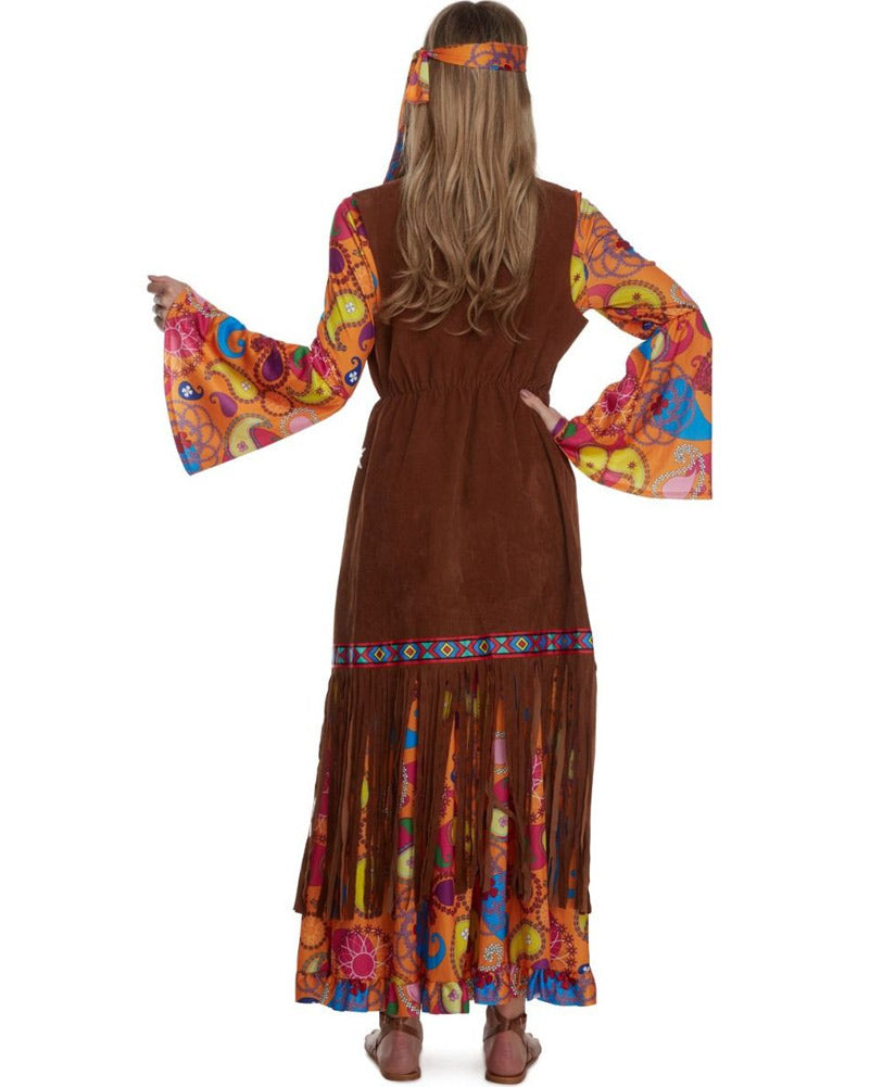 60s Long Hippie Womens Costume