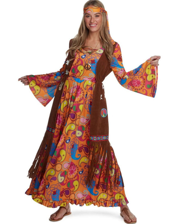 Long Hippie Womens Costume