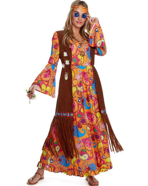60s Long Hippie Womens Costume